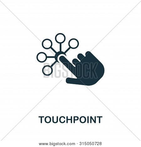 Touchpoint Icon Symbol. Creative Sign From Icons Collection. Filled Flat Touchpoint Icon For Compute