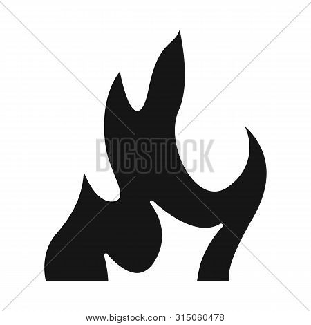 Vector Illustration Of Bonfire And Ignition Sign. Collection Of Bonfire And Warm Vector Icon For Sto