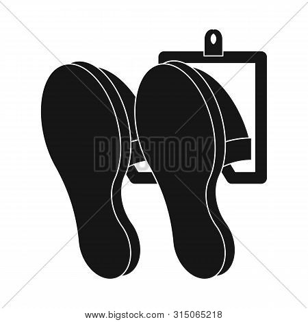 Vector Design Of Indoor And Slippers Sign. Collection Of Indoor And Clothing Vector Icon For Stock.