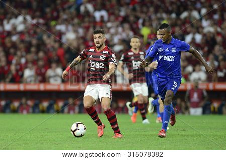 Rio, Brazil - July 31, 2019: De Arrascaeta Player In Match Between Flamengo And Emelec By The Libert