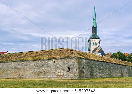Spire Of Oleviste Church.