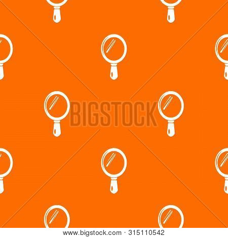 Hand Mirror Pattern Vector Orange For Any Web Design Best