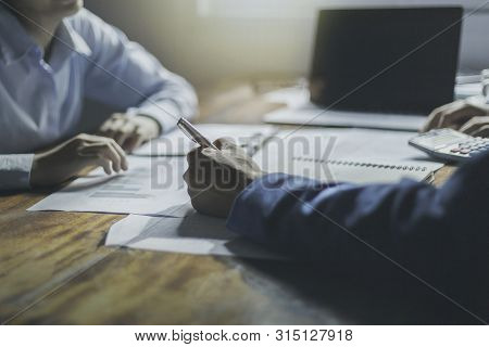 New Businessmen Are Meeting For Business Planning