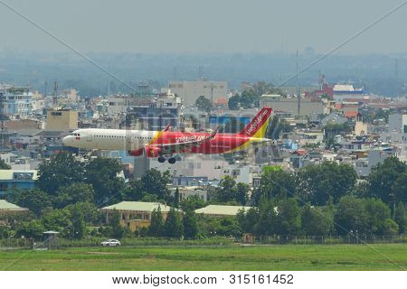 Airplane At Saigon Airport, Vietnam