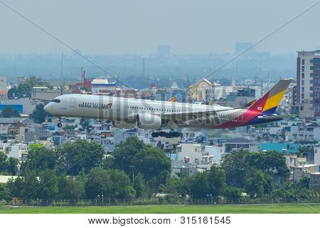 Airplane At Saigon Airport, Vietnam