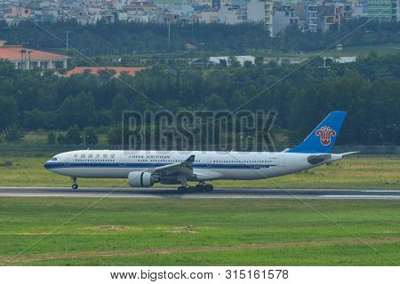 Airplane At Saigon Airport, Vietnam