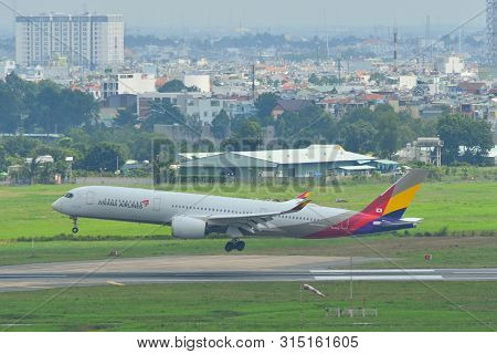 Airplane At Saigon Airport, Vietnam