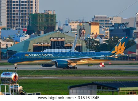 Airplane At Saigon Airport, Vietnam