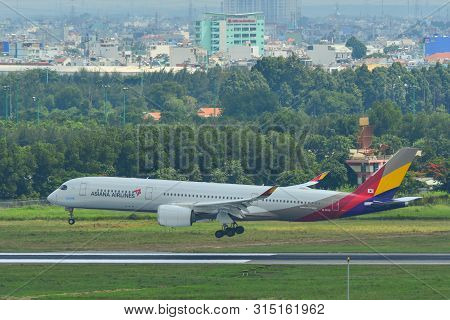Airplane At Saigon Airport, Vietnam