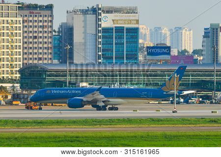 Airplane At Saigon Airport, Vietnam