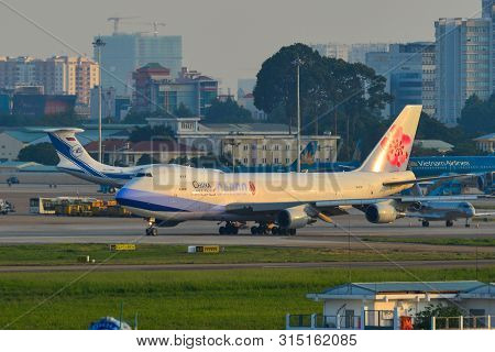 Airplane At Saigon Airport, Vietnam