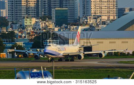 Airplane At Saigon Airport, Vietnam