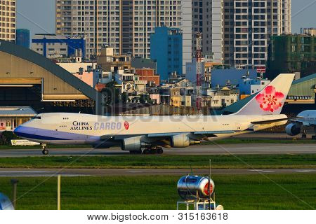 Airplane At Saigon Airport, Vietnam