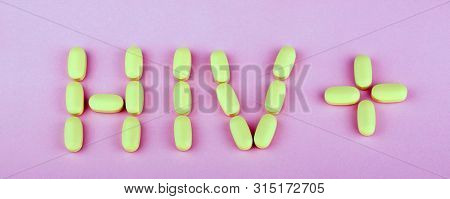 Hiv Therapy Efavirenz On Pink Background At Dry Sunny Summer Day
