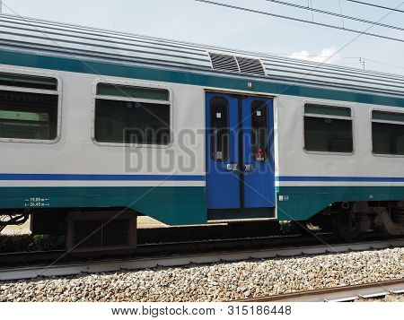Train At Collegno Station