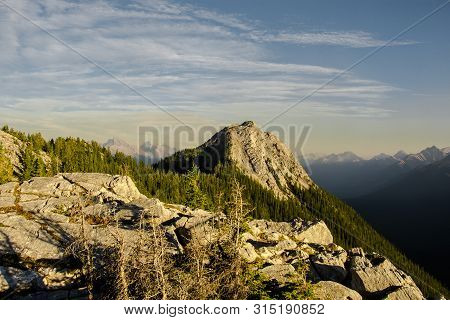 One Of The Beautiful View Of The Mountains Around Banff Gondola In The Rocky Mountains, Banff Nation