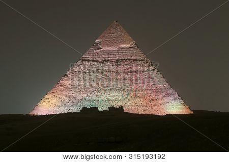 Pyramid Of Khafre In Cairo, Egypt