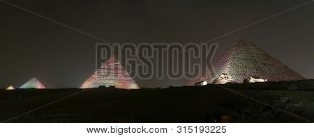 Giza Pyramid Complex In Cairo, Egypt