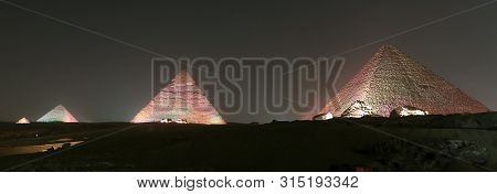 Giza Pyramid Complex In Cairo, Egypt
