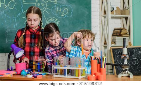 School Chemistry Laboratory. Back To School. Science And Education. Chemistry Lab. Happy Children. L