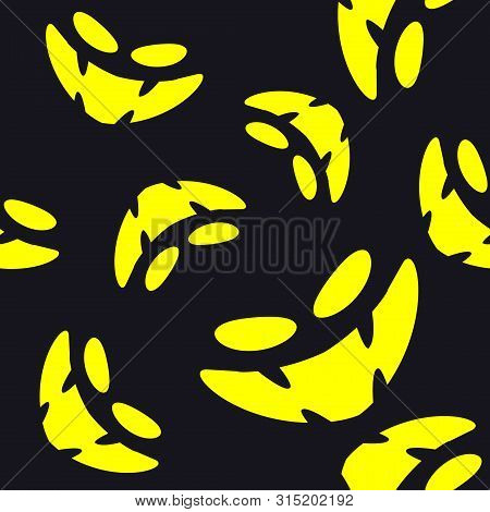 Halloween Seamless Pattern With Halloween Ghost. Vector Illustration.