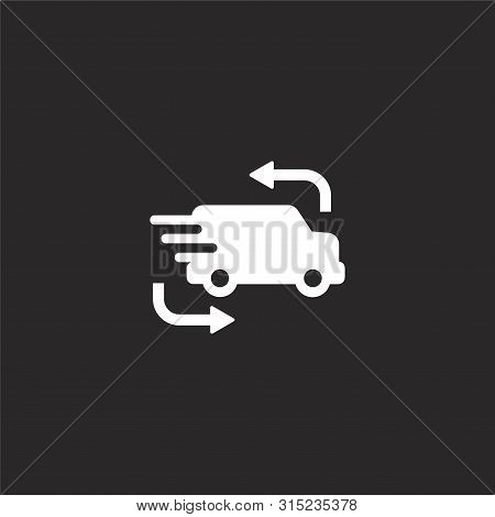 Truck Icon. Filled Truck Icon For Website Design And Mobile, App Development. Truck Icon From Filled