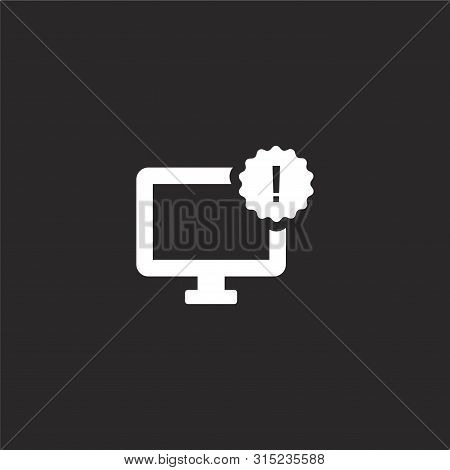 Monitor Icon. Filled Monitor Icon For Website Design And Mobile, App Development. Monitor Icon From 