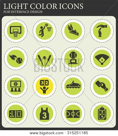 Sport Web Icons For User Interface Design