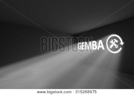 Gemba Rays Volume Light Concept 3d Illustration
