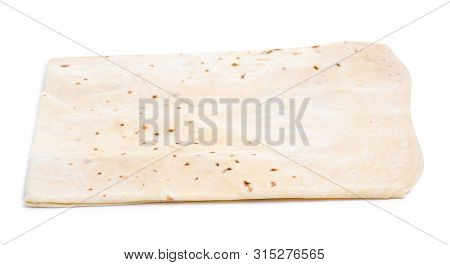 Armenian Lavash Food On White Background Isolation