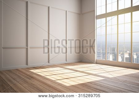 Bright Room With City View