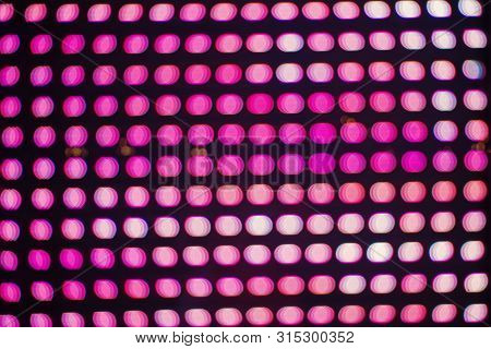 Pink Effect Made By Bokeh Abstract Background Copy Space. Vivid Abstract And Colorful Psychedelic Ba