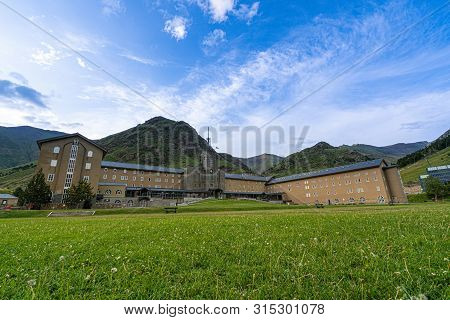 Vall De Nuria In The Catalan Pyrenees, Spain