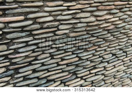Stone Wall For Background. Stone Wall Texture.