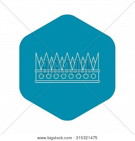 Regal Crown Icon. Outline Illustration Of Regal Crown Icon For Web