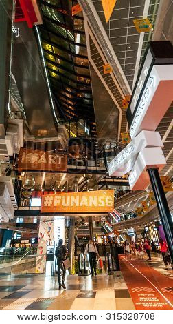28 July 2019 Singapore: Funan Shopping Mall Is More Than Just A Mall.