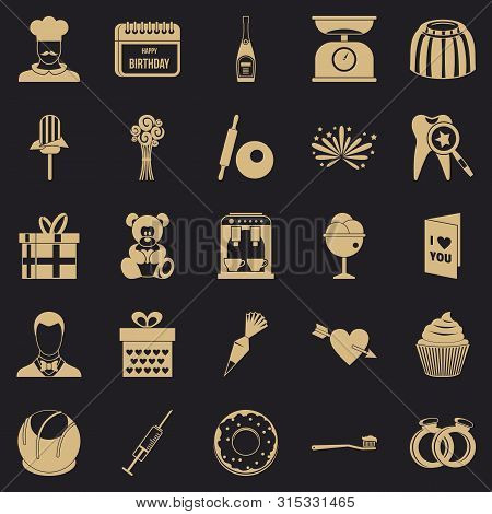 Dulcet Icons Set. Simple Set Of 25 Dulcet Icons For Web For Any Design