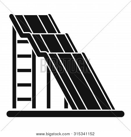 Wave Waterpark Slide Icon. Simple Illustration Of Wave Waterpark Slide Vector Icon For Web Design Is