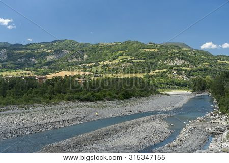 Bobbio, Piacenza, Emilia Romagna, Italy: The Trebbia River From The Medieval Bridge