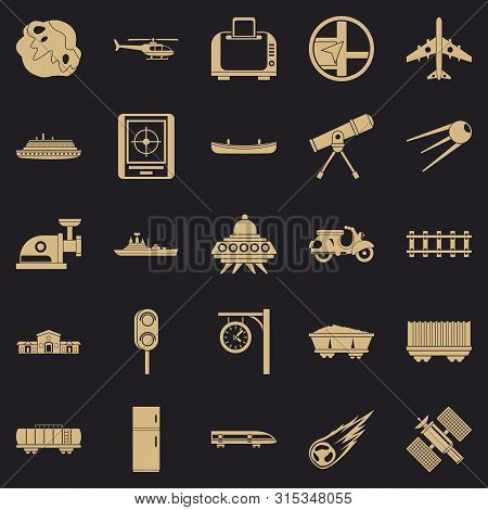 Advanced Technology Icons Set. Simple Set Of 25 Advanced Technology Icons For Web For Any Design