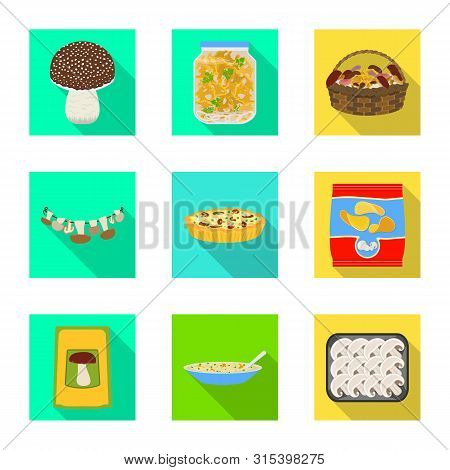 Vector Design Of Raw And Summer Icon. Collection Of Raw And Ingredient Stock Vector Illustration.