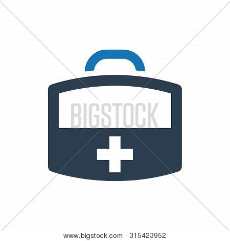 Beautiful, Meticulously Designed Doctor Bag Icon. Vector Graphics