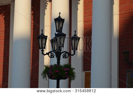 Lamp Near The City Council Of Odessa Ukraine