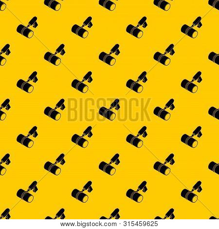 Welding Torch Cutting Pattern Seamless Vector Repeat Geometric Yellow For Any Design