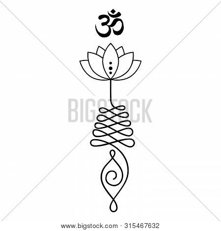 Unalome, Buddhist Symbol For Life Path , Vector