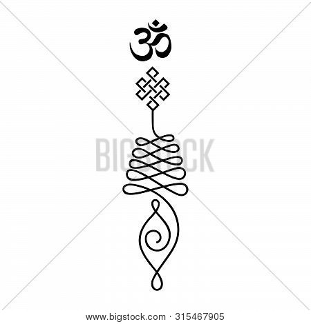 Unalome, Buddhist Symbol For Life Path , Vector
