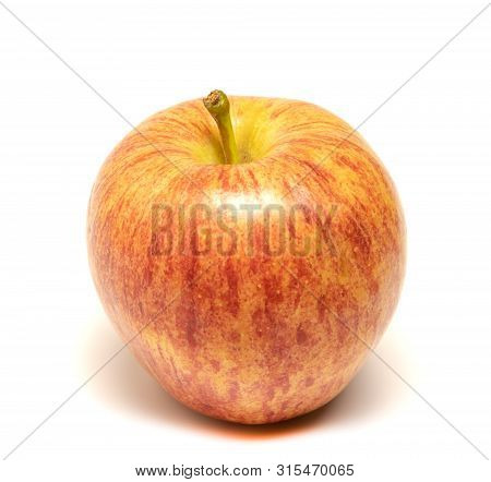 Ripe And Beautiful Apple One Located On A White Background