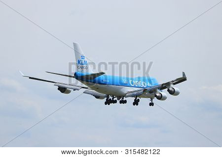 Amsterdam, The Netherlands - July 21st 2019: Ph-ckb Klm Royal Dutch Airlines Boeing 747-400f On Fina