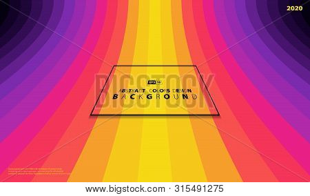 Abstract Colorful Stripe Line Design Decoration Artwork, Element Of Art For Printing, Heading. Illus