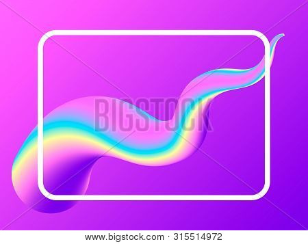 Liquid Purple Background. Vector Illustration For Poster